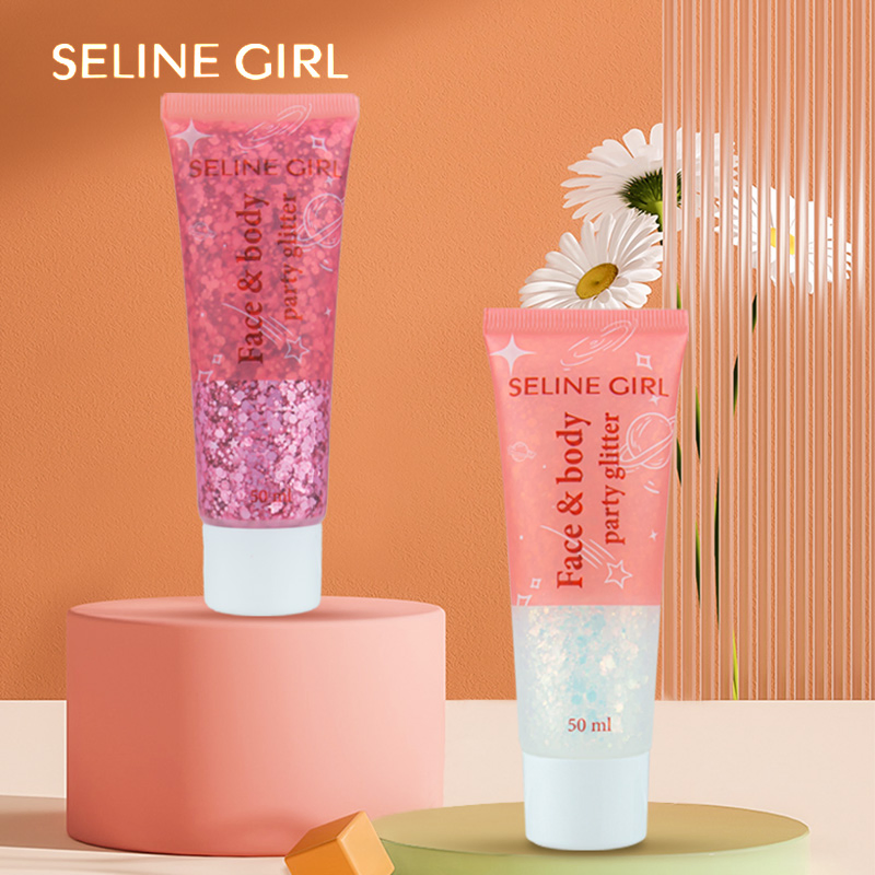 Seline Girl 50ml Face Hair Body Gel Stage Nightclub Glitter