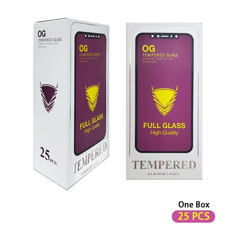 Golden Armor Og Tempered Glass for iPhone 16 15 14 13 12 PRO Max Big Curved Full Screen Protector