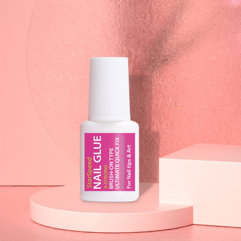 Star Speed Custom Private Label Strong Brush on Polish Glue Nail Foil Adhesive Art Glue Gel