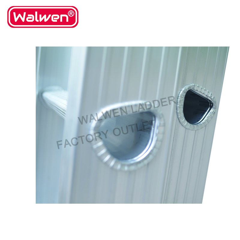 Long Single Straight Step Ladder Aluminum Trolley Step Ladder with Reasonable Price