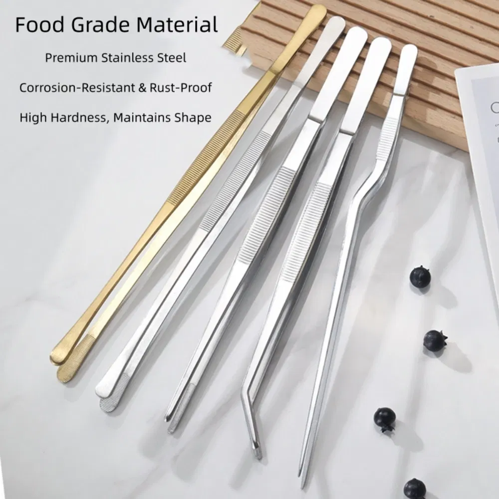 Best Restaurant Long Stainless Steel Hot Dog Weber Barbecue BBQ Grill Tongs