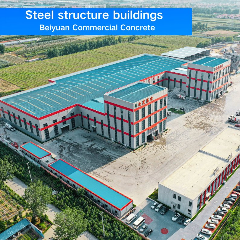 Modern Steel Structure Building with Comprehensive Design Services