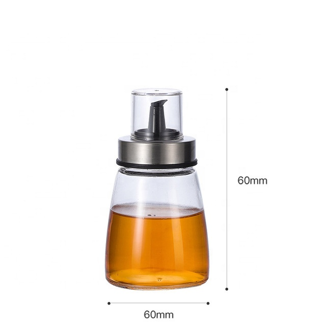 Wholesale Round Shape 100ml 250ml 500ml 750ml 1000ml Clear Glass Olive Oil Bottle Cooking Oil Bottle