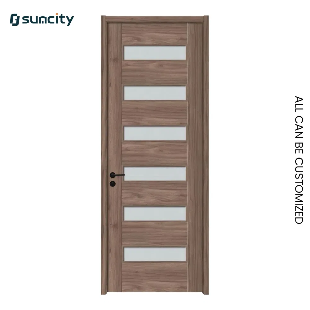 Modern Ecofriendly Wood Plastic Composite WPC Door for Residential Kitchen Entrance