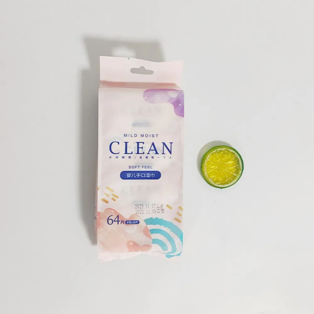 High Quality 80PCS Mother Care Samples Offered Organic Soft Aqua Wet Wipes for Baby Sensitive Skin Customise Wet Wipes