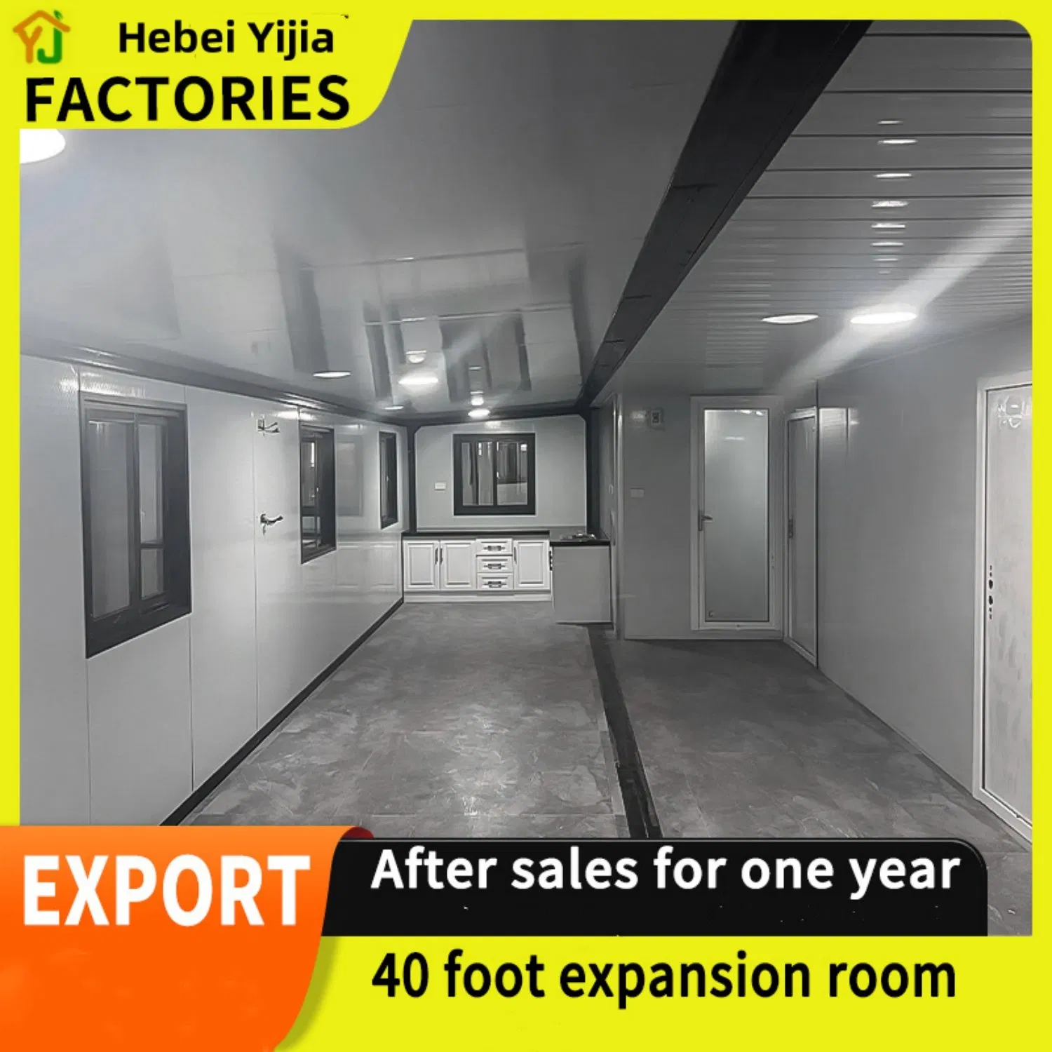 20 Foot Mobile and Expandable Prefabricated Container Room, Deluxe Prefabricated Room with 3 and 2 Bedrooms
