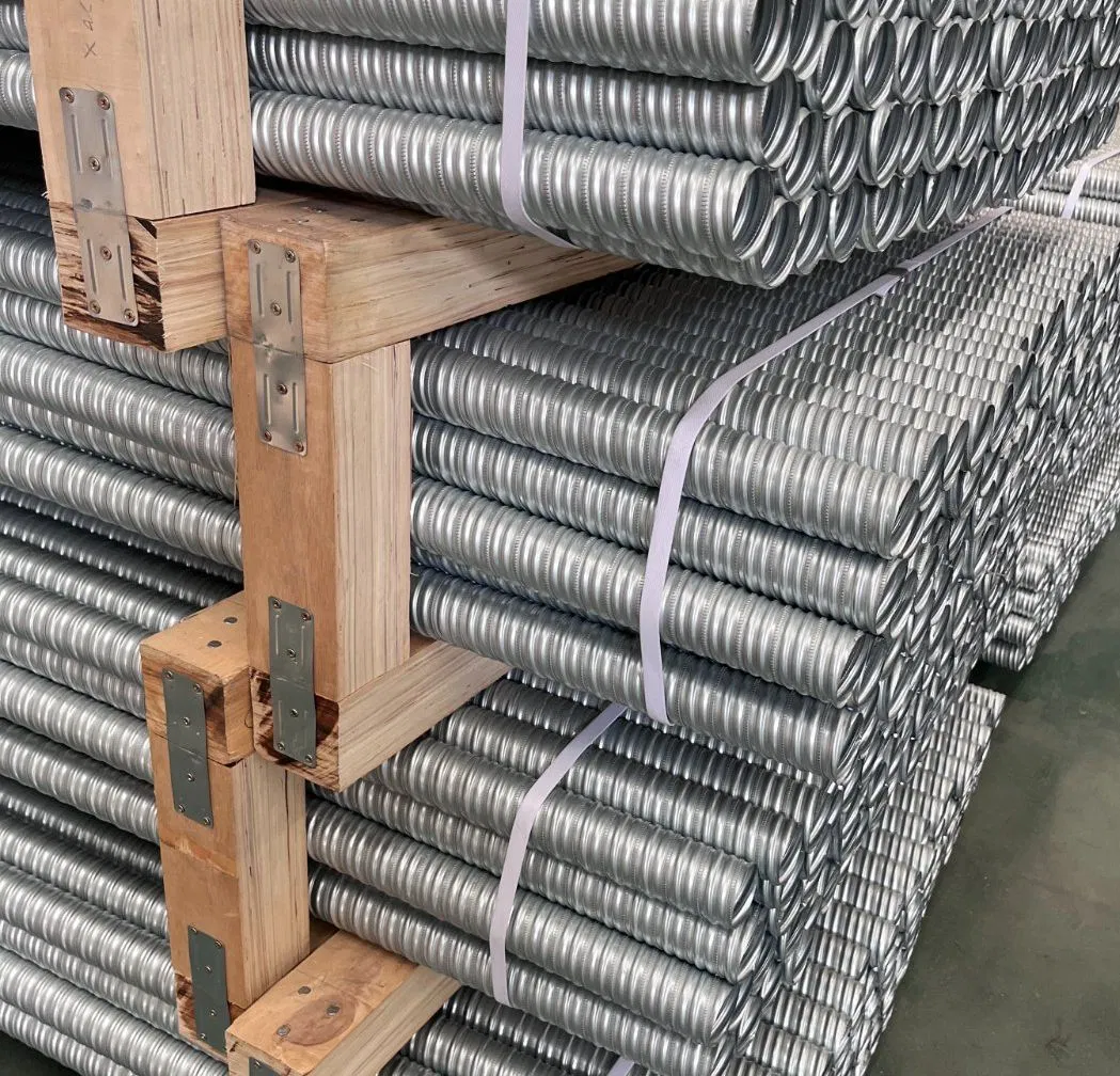 Post Tension Prestressed Galvanized Steel Corrugated Duct Double Wall 80mm