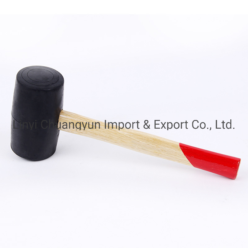 Резиновая киянка с деревянной ручкой