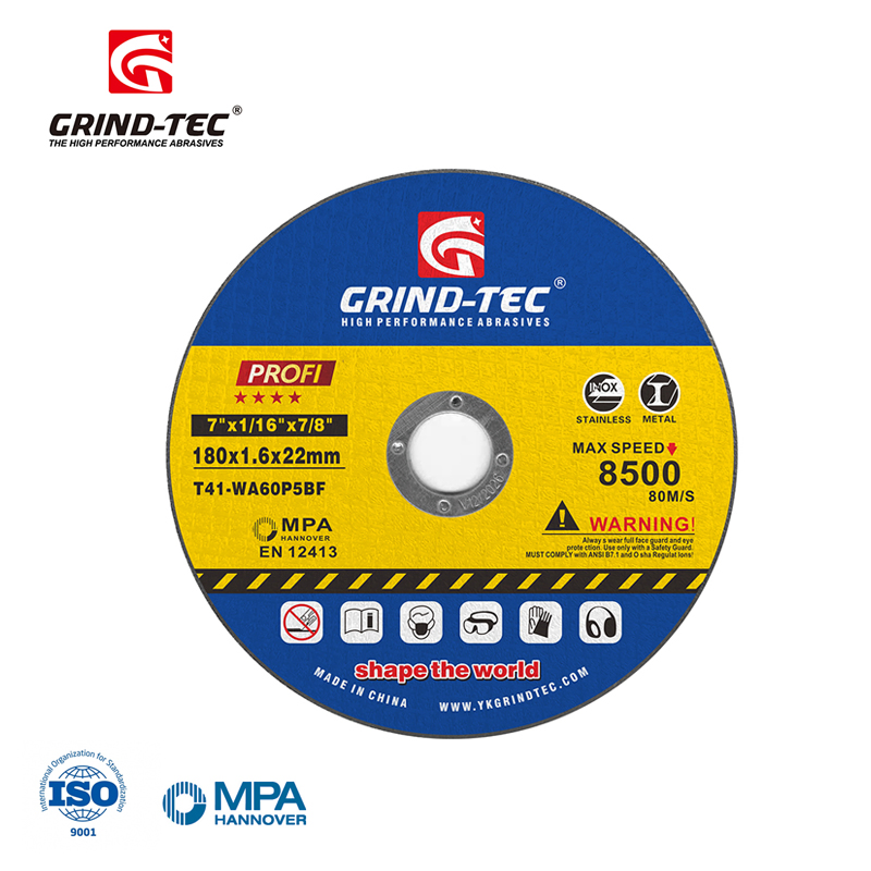 180X1.6X22mm Disco De Corte De Metal and Inox Cutting Wheel for Brazil