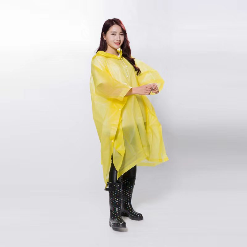 Wholesale Adult Poncho/EVA Material/Transparent Waterproof Raincoat