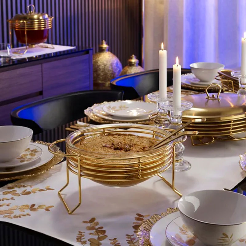 Soup Bowl Soup Warmer Food Warmer Buffet Set Chauffe Plat Presentation Soupiere En Verre Pot a Soupe Glass Bowl Glass Tray Waza Szklana