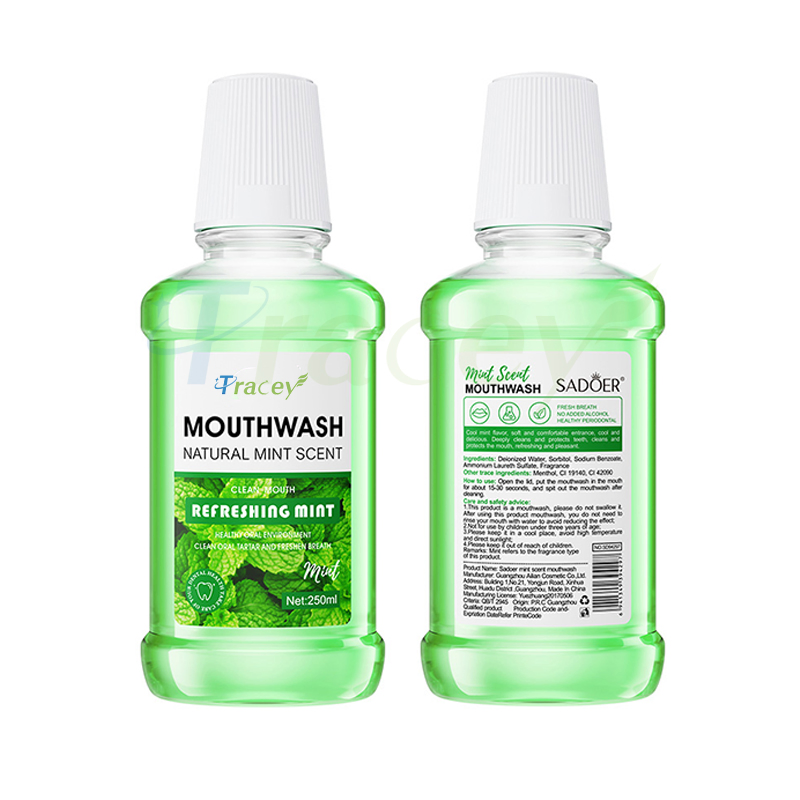 Tracey Teeth Whitening Fresh Fruit Flavor Mint Mouthwash Cleanses Breath Deodorizes Has No Alcohol Irritation Protects Tooth
