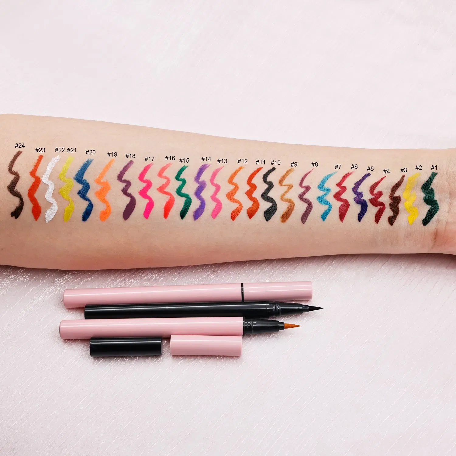 Wholesale High Quality Long Lasting Waterproof Smooth Liquid Matte Eye Liner Private Label Logo Single Color Black Eyeliner