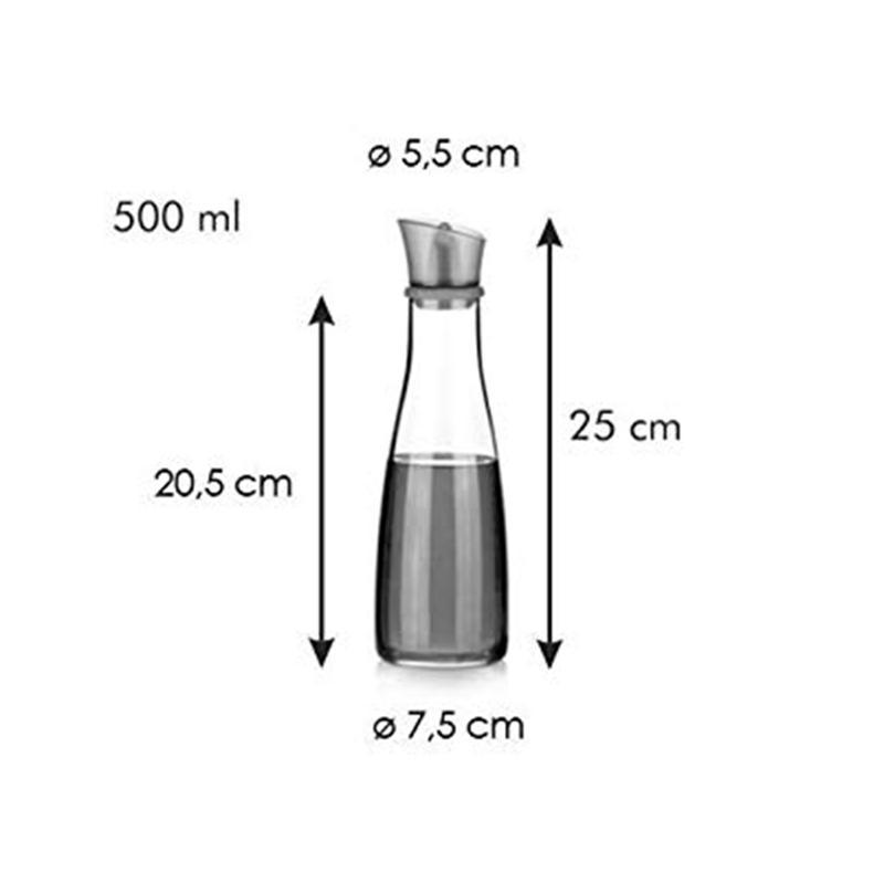500ml Glass Oil Dispenser Bottle with No-Drip Spout