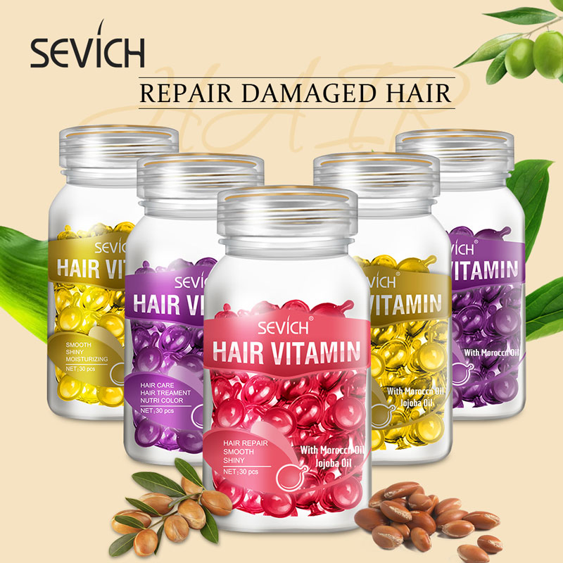 Hair Vitamins Repair Growth Oil Moisturizing Treatment Capsule Hair Serum Oil Capsules
