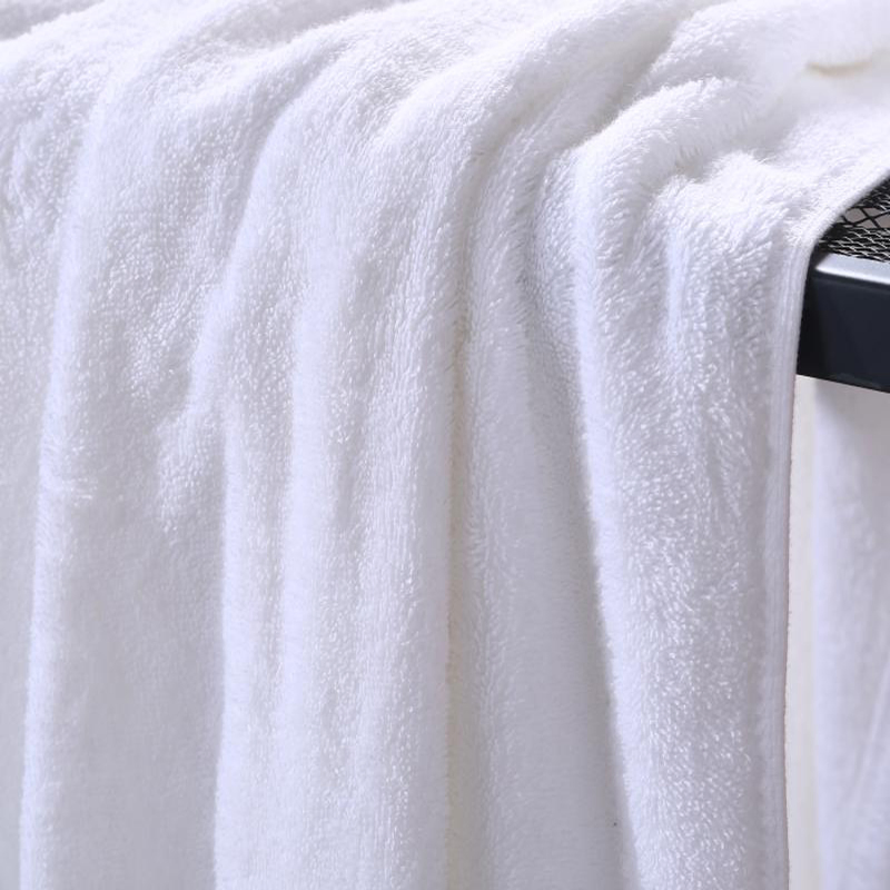Satin Band Luxury 100% Cotton Towel Set for Hotel Home SPA Gift