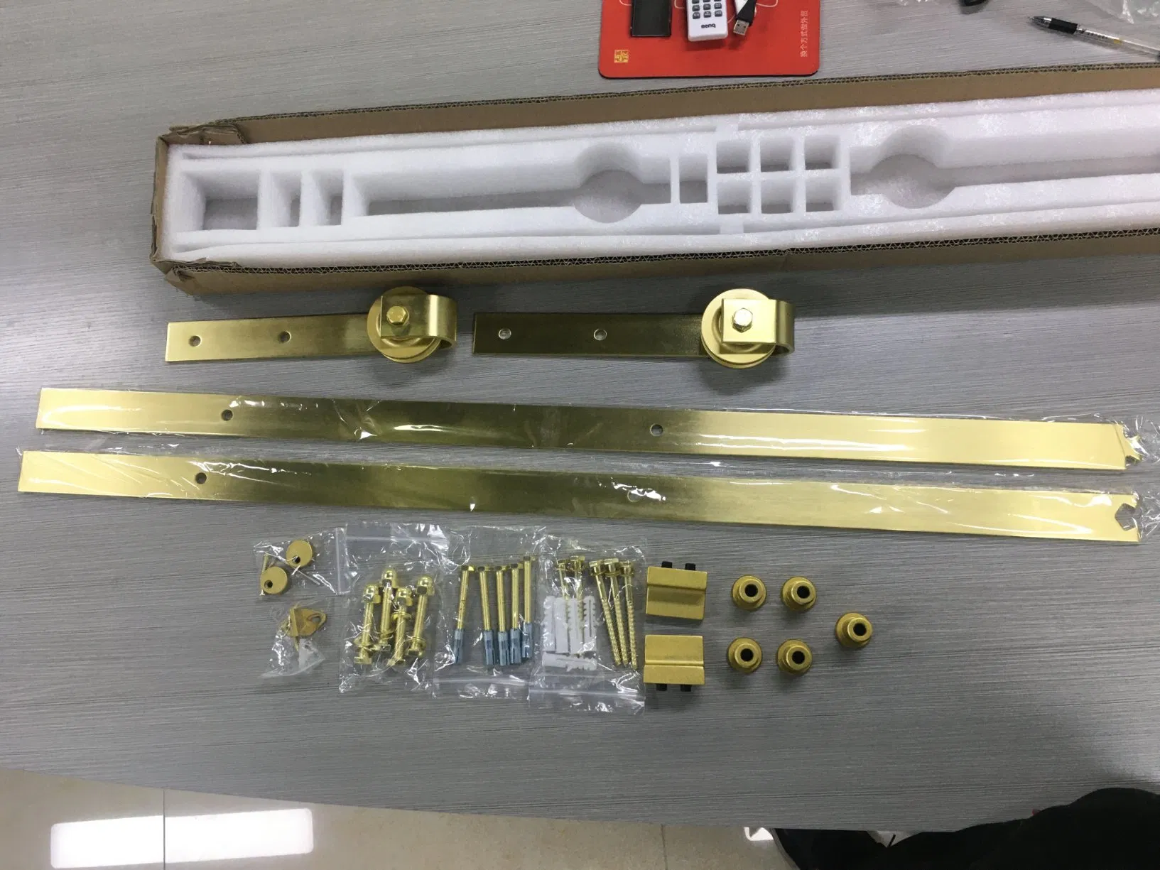 Black Gold Security Steel Sliding Barn Door Lock Accessories