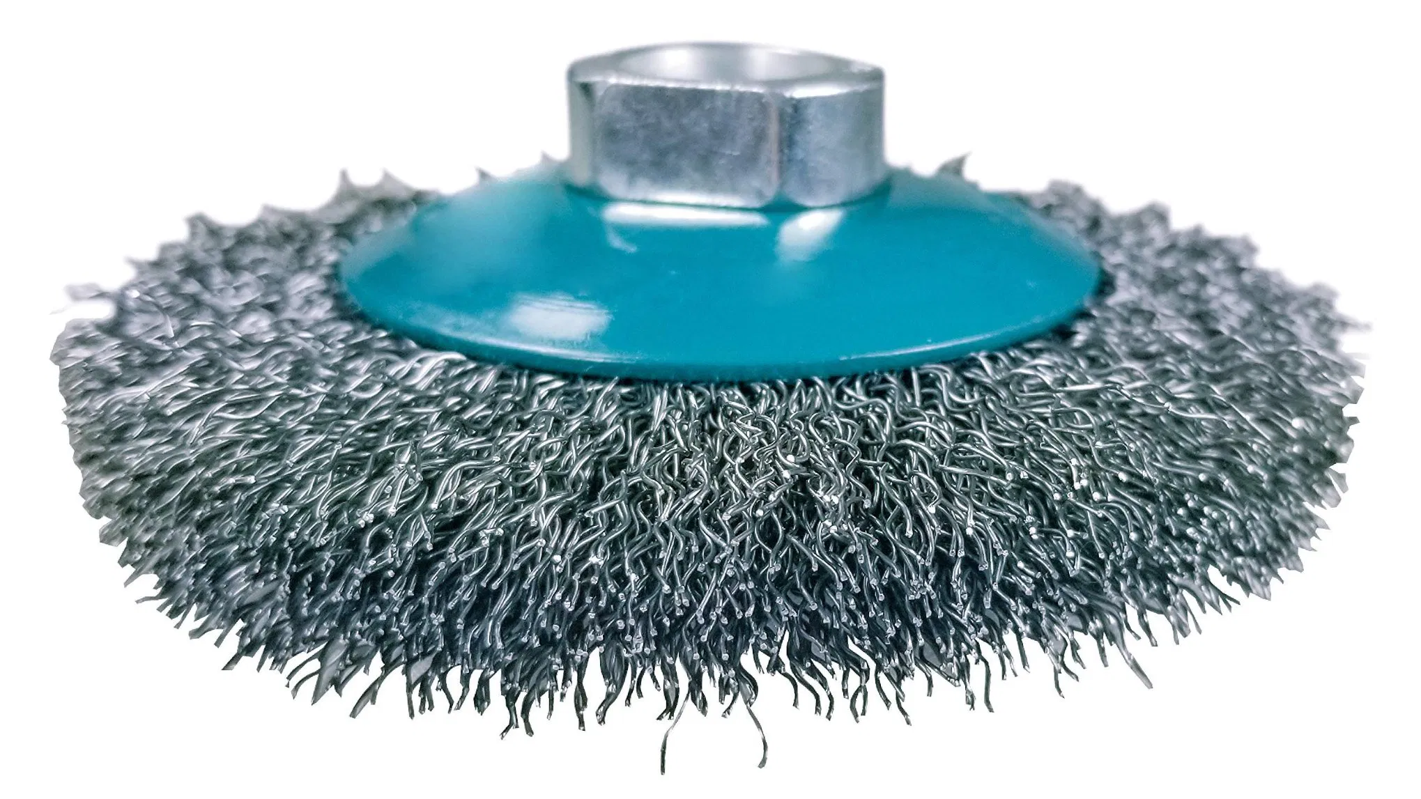Crimped Wire Wheel Brush for Grinders - Light-Duty Conditioning for Metal