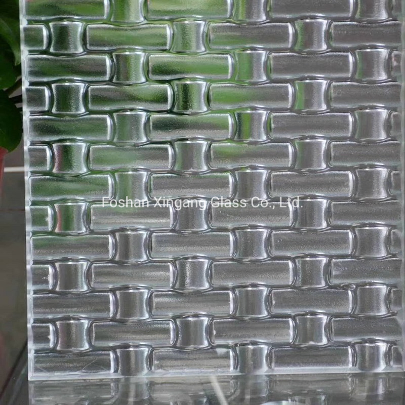 Cast/Decorative /Fused Patterned Art Embossed Glass for Bathroom/Doors/Windows/Shower Room