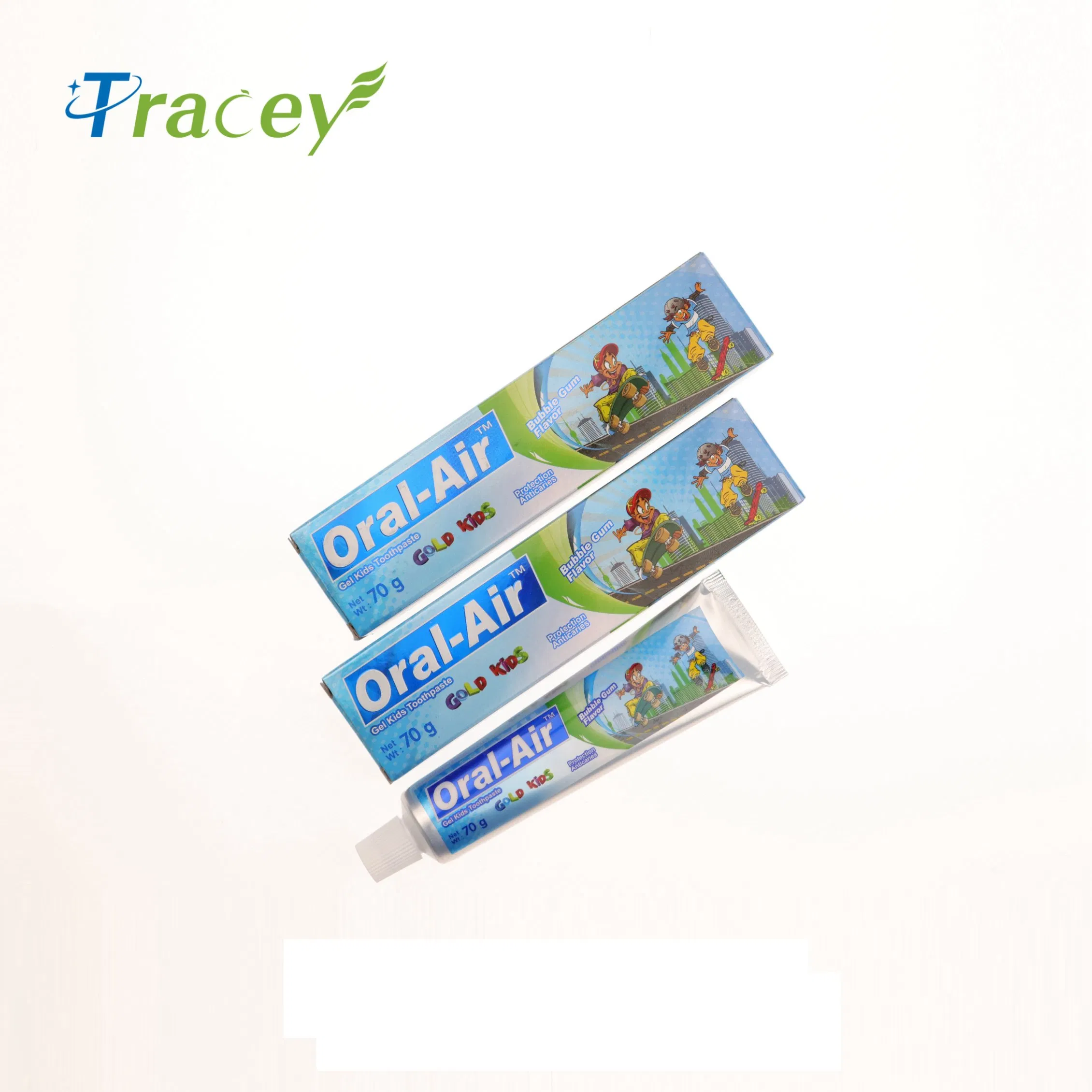 Blue Gel Toothpaste 70gr Kids Baby Children Dentifrice Bubble Gum Flavour OEM Toothpaste Manufacture