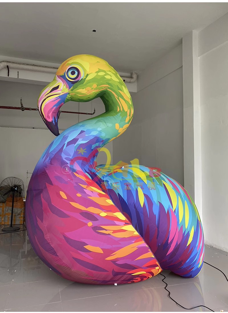 Boyi Flamingo Bird Inflatable Balloon for Jungle Theme Decoration