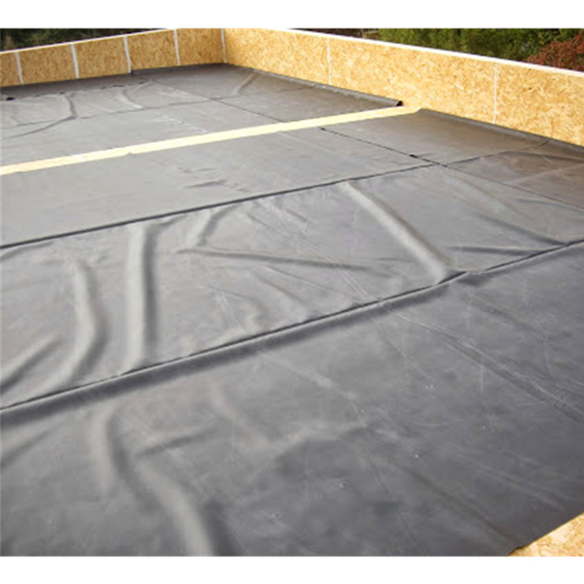 10' X 100' UV-Resistant EPDM Rubber Sheet Roll Flat Waterproofing Roofing Membranes