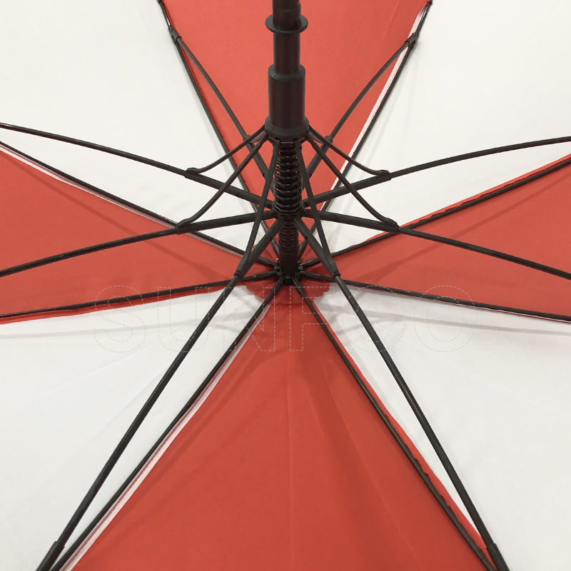 BSCI Factory OEM White and Red Wholesale Cheap Price Promotion Custom Logo Printing Big Size Auto Golf Umbrella
