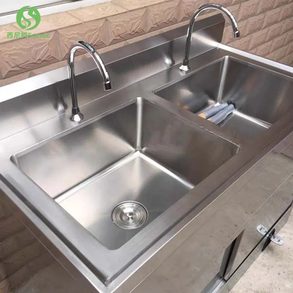 Smart Portable Foot Wash Sink with Touchless Sensor and Glass Top