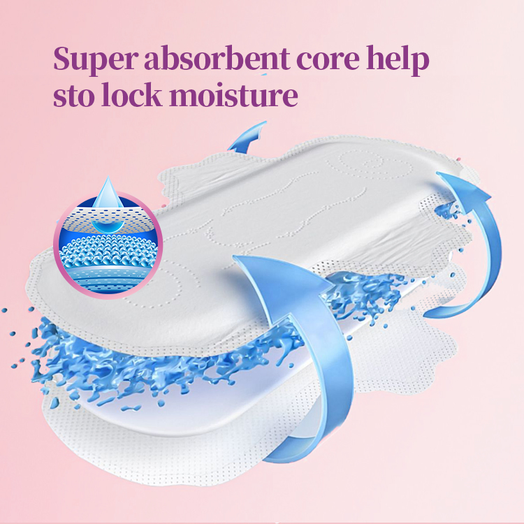 OEM Bulk Factory Price Cheap High Quality Super Soft Breathable Women Cotton Sanitary Napkin 290*70mm (Super) Chinese Manufacture