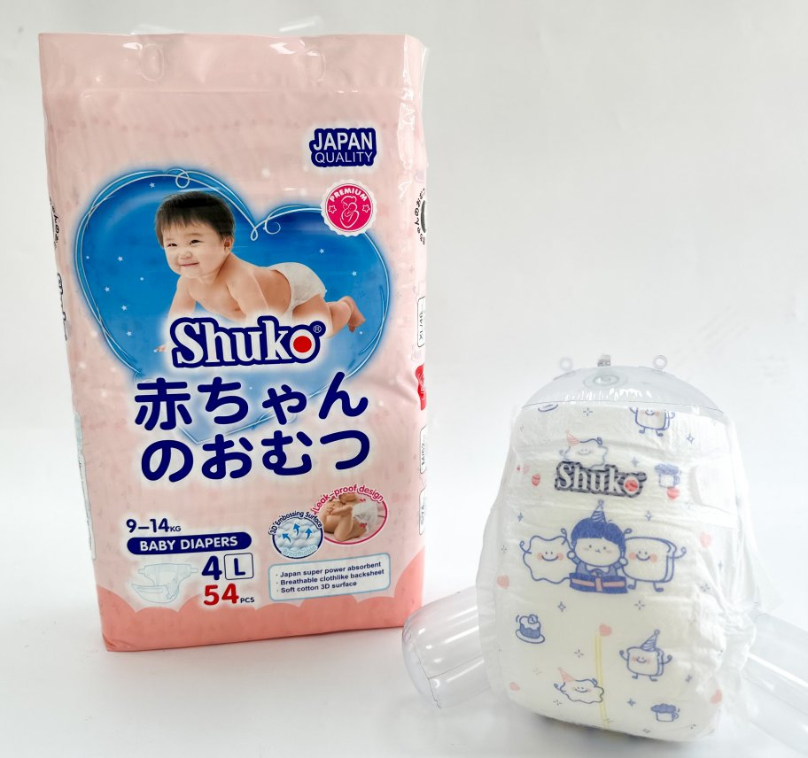 Shuko Baby Diapers Japan Quality Double Absorbent Core