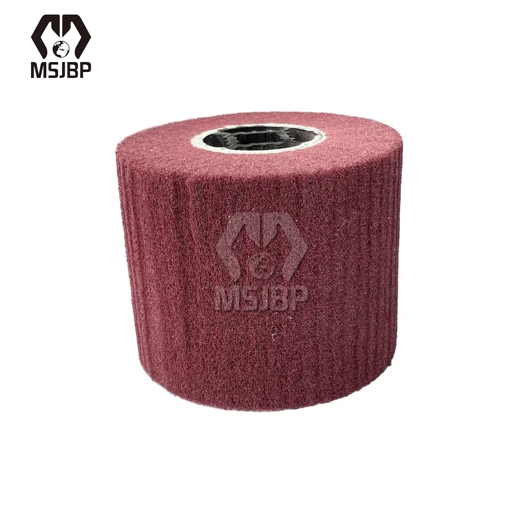 Msjbp Non-Woven Abrasive Flap Wheel China Wholesalers 19mm 50mm 76mm 25mm Inner Bore Non Abrasive Nylon Wheel Brush
