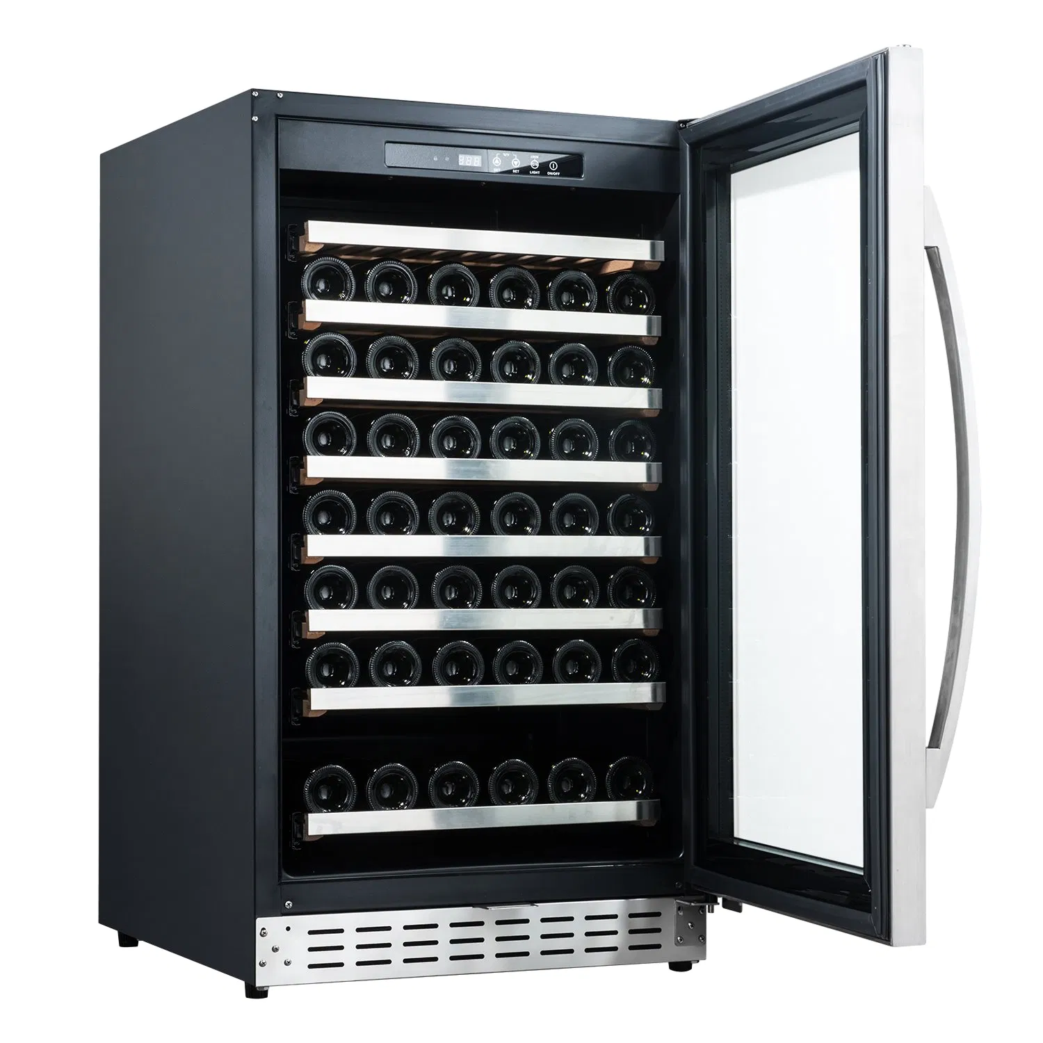 Single Zone Built-in Wine Cooler Cabinet with 83-Bottle Capacity