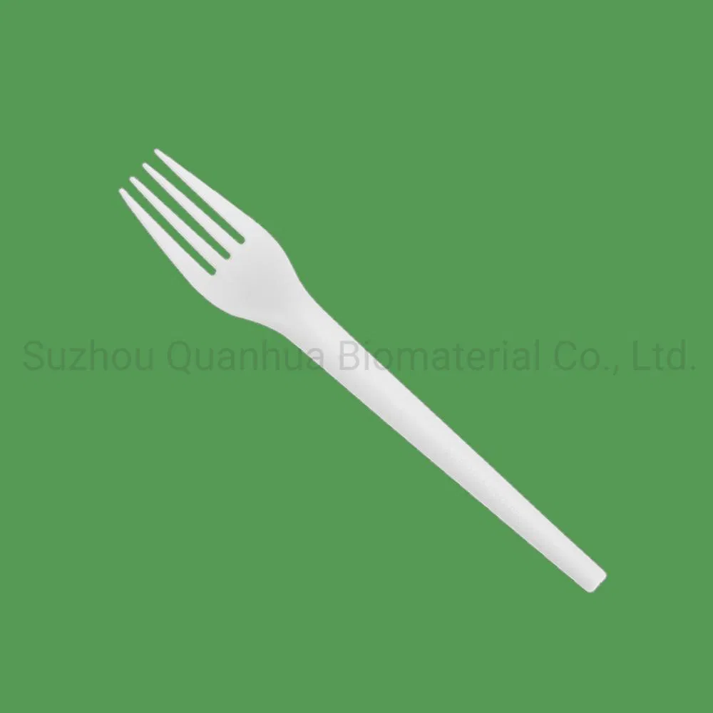 Ready to Ship Wrapped 100% Compostable Cpla Fork Disposable Biodegradable Cutlery Set