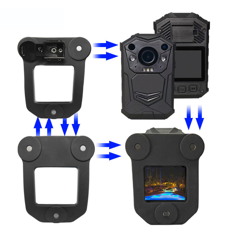 Universal Magnetic Body Camera Back Clip with Enhanced Suction