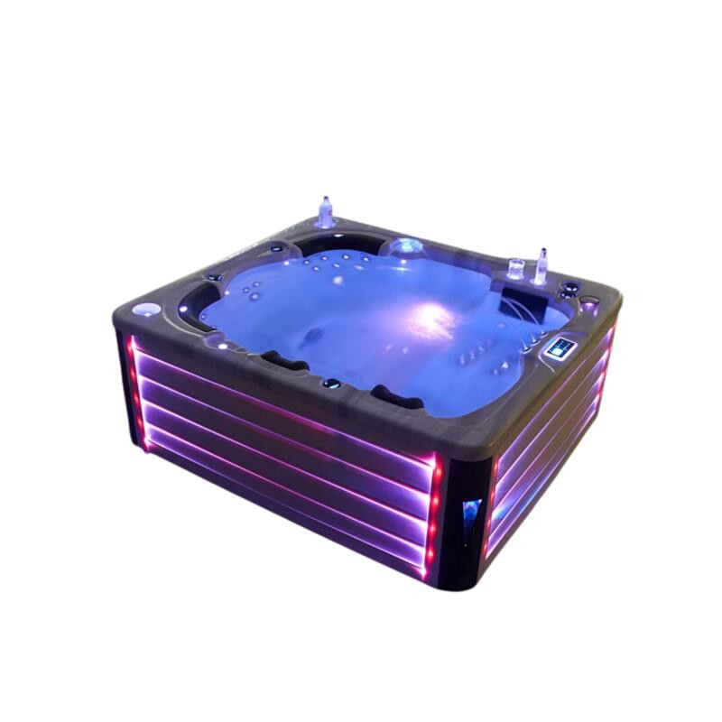 Hotel Villa Garden Outdoor 5 Person Hot Tub with Massage Jets Hydro SPA Hot Tub