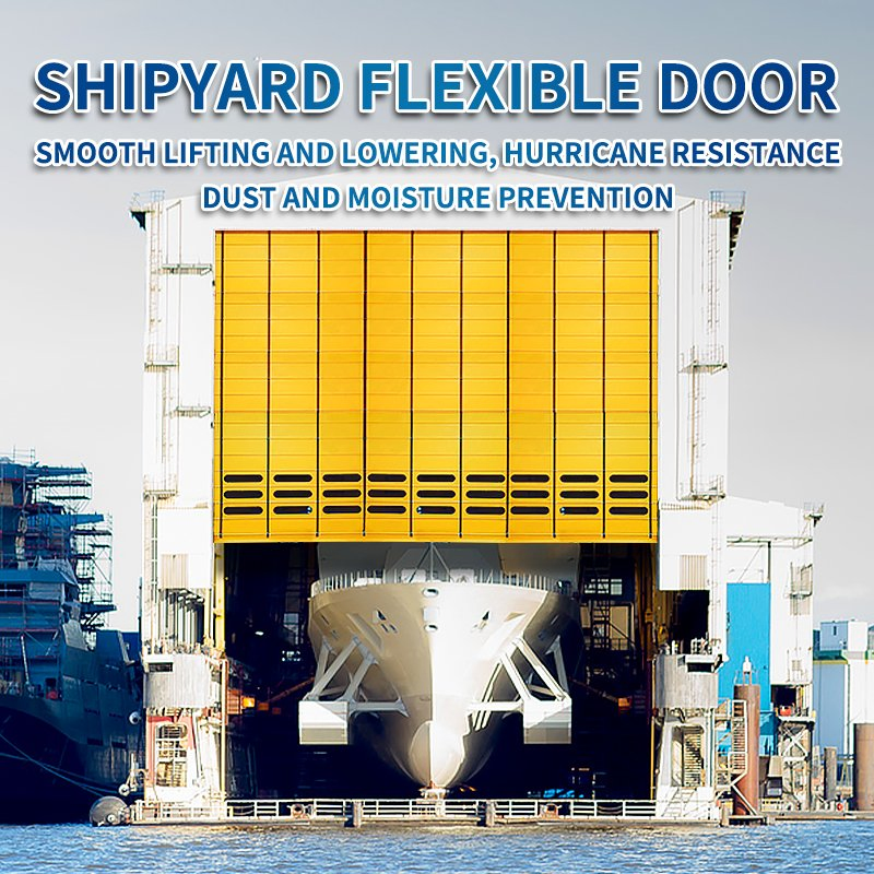 Modern PVC Folding Rapid Stacking Door High-Speed Windproof Roll-up for Interior for Warehouses