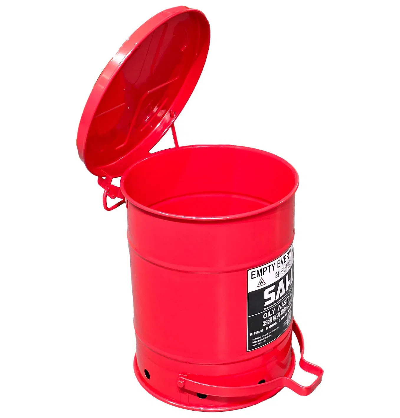 Металлическая педальная урна для масляных отходов Sai-U 10 галлонов