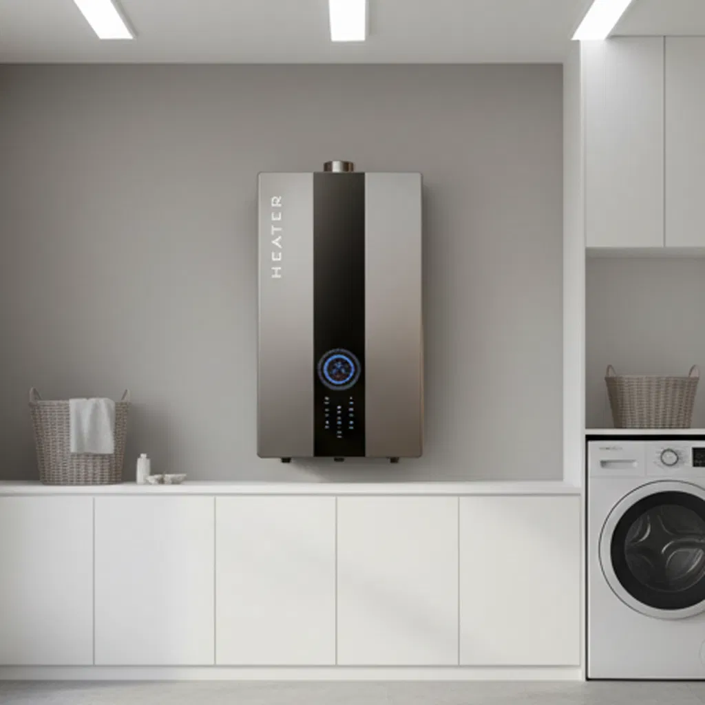 High-Efficiency Gas-Fired Wall-Mounted Boiler with 10m Copper Wire Silver