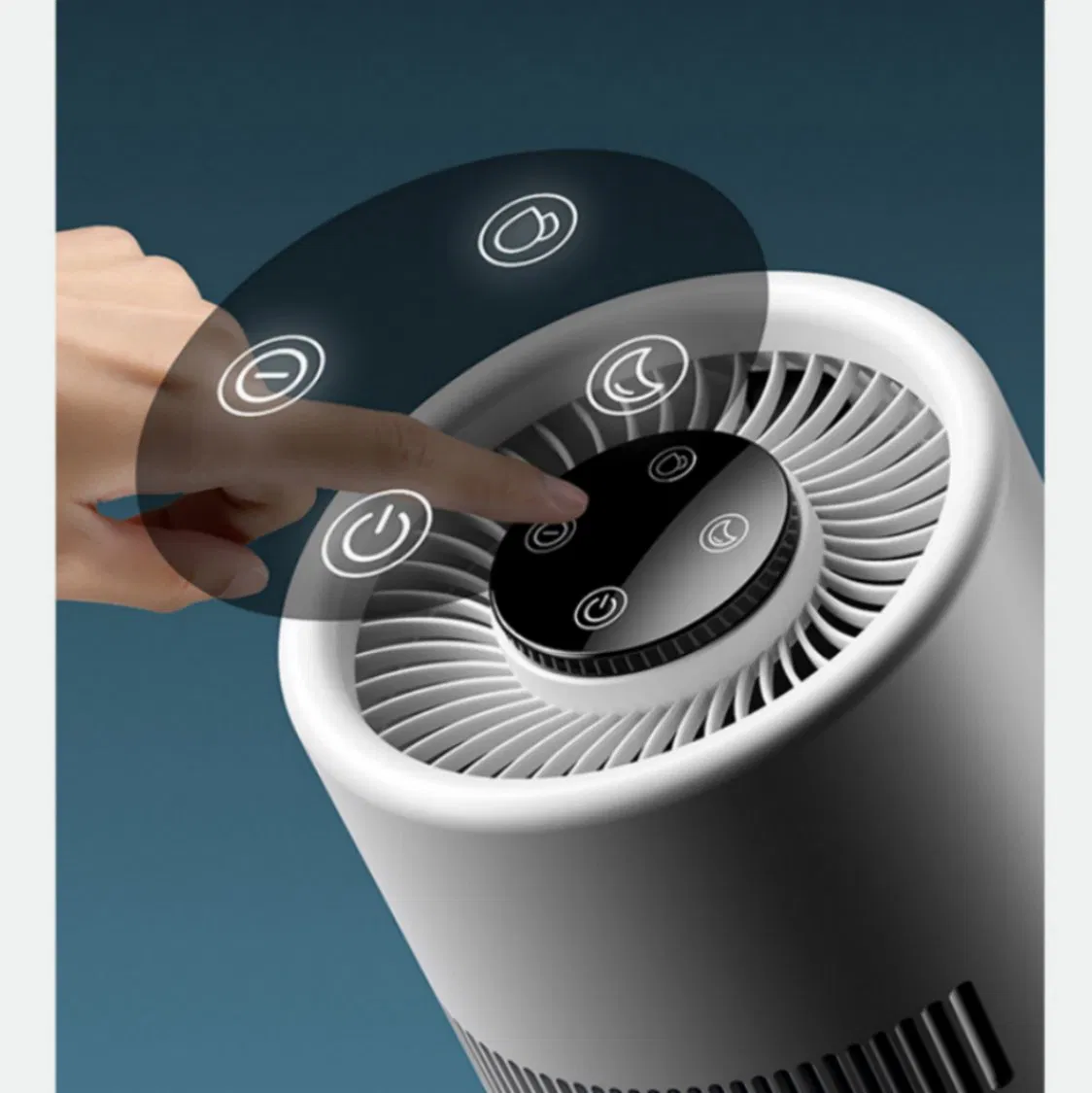 Air Evenly Long-Lasting Evaporative Top-Fill Quiet Home Compact Office Bedroom Humidifier