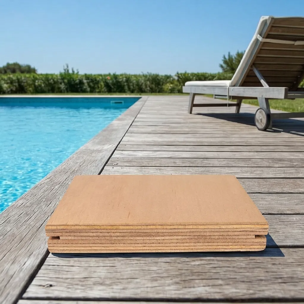 Architectural Grade Smooth Multi-Layer Wood Flooring Outdoor