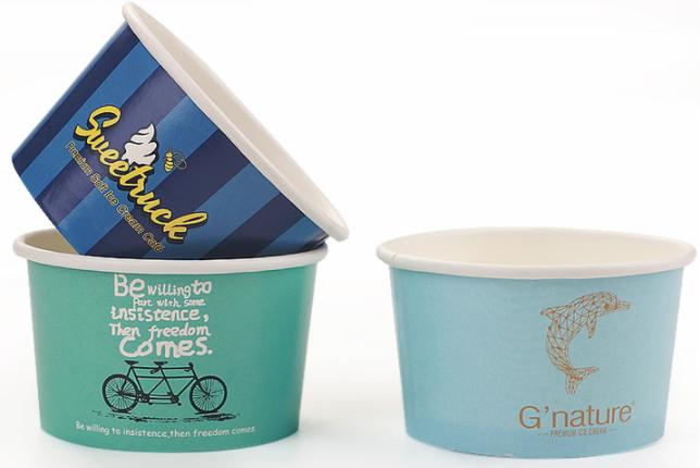 Disposable Ice Cream Paper Cup Frozen Yogurt Paper Cup
