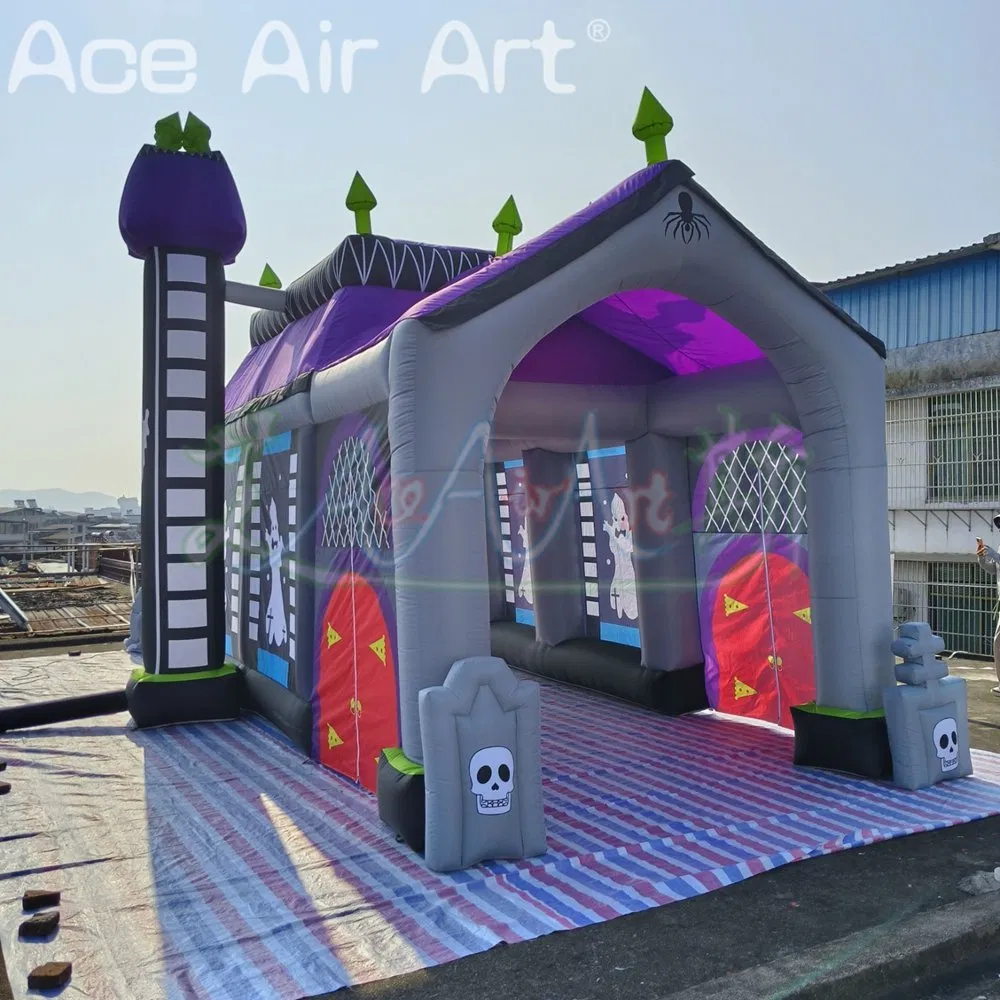 Exquisite 9.6mlx3.9MW Inflatable Haunted House for Halloween Decoration Giant Haunted House Balloon Toys for Sale