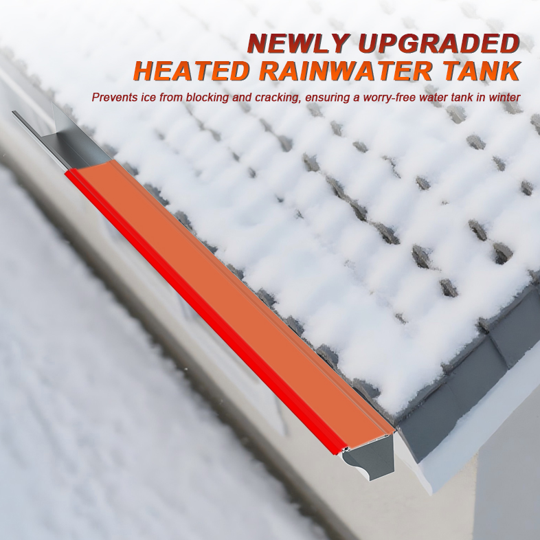 Easy-to-Assemble and Heat Rain Gutters