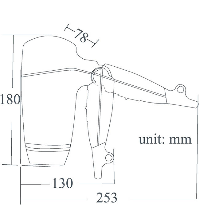 1800W Hotel Appliance Foldable Professional Hair Dryer