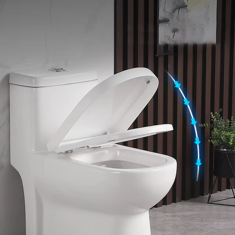 Modern Square Toilet Ceramic Siphon Integrated Toilet