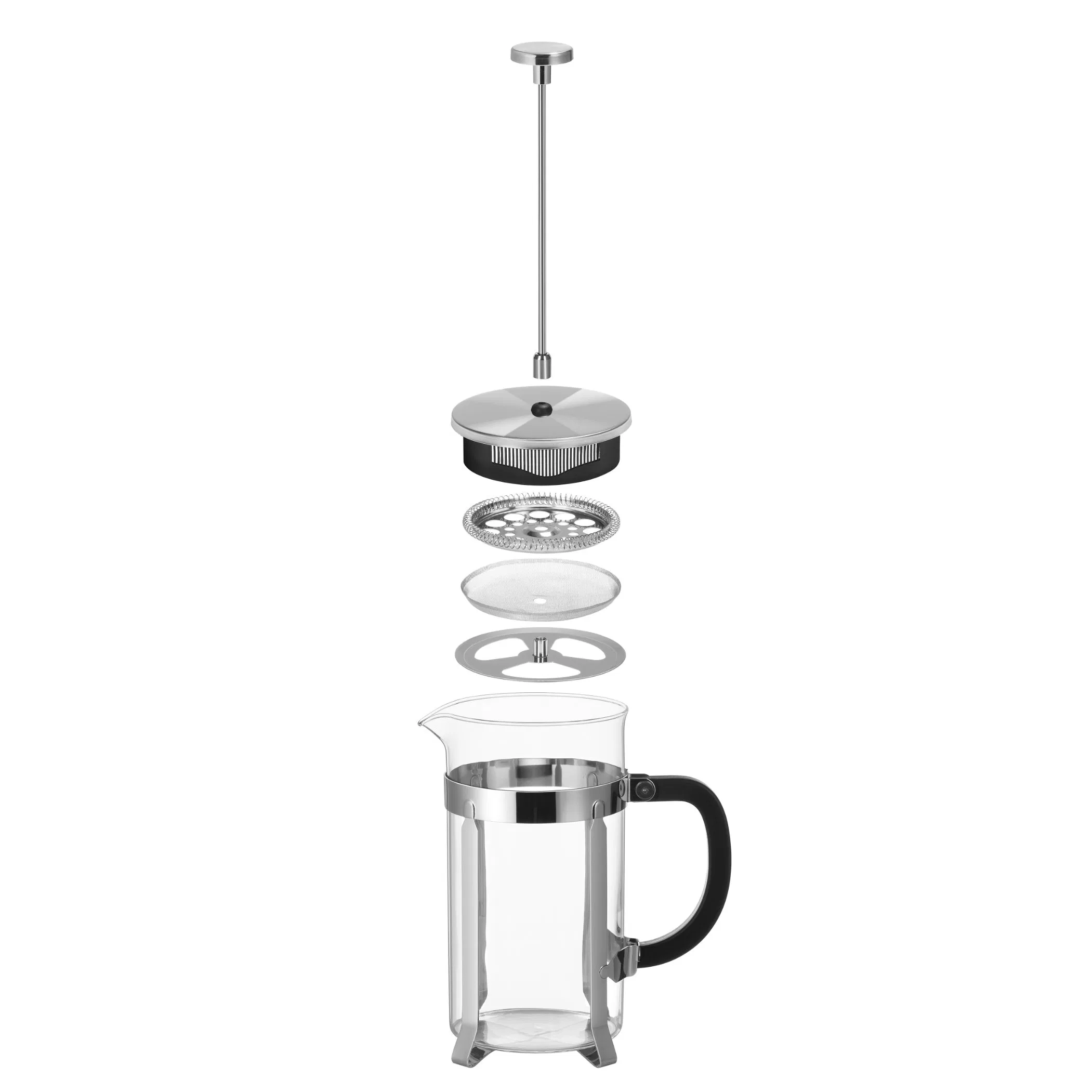 Френч-пресс из жаропрочного стекла, 350-1000 мл