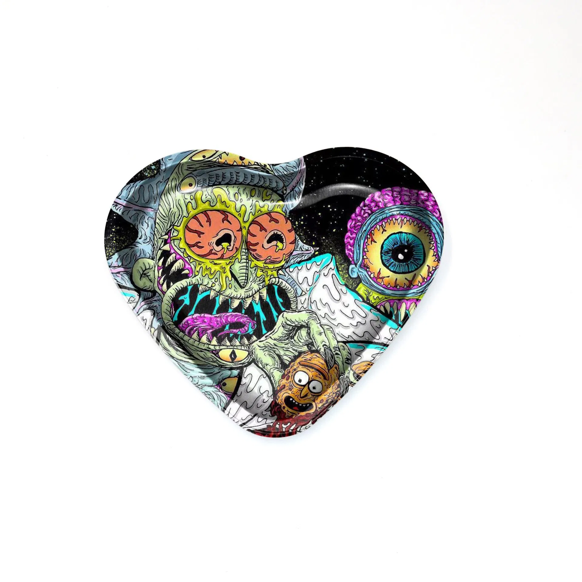 Heart Shape More Than 10 Patterns Smoking Accessories Rolling Tinplate Tray