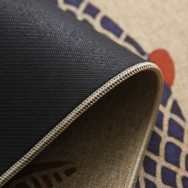 Linen and Rubber Absorbent Doormat Non-Slip Entrance Mat