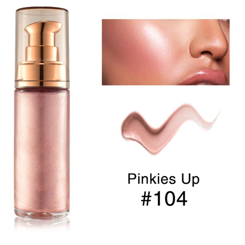 Glitter Liquid Body Highlight Good Quality Face Vegan Liquid Highlighter Custom Logo