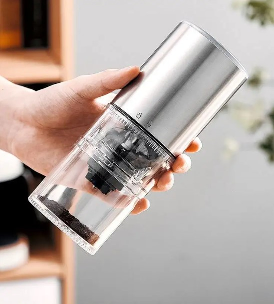 Portable USB Coffee Maker and Grinder with Safe Switch